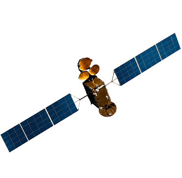 Conectividade \ via satélite que \ move negócios